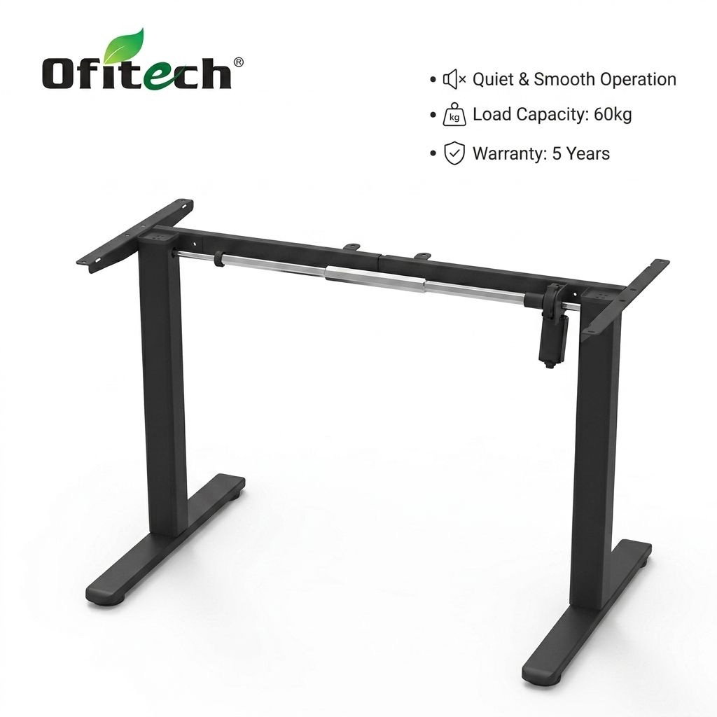 ES13-F Single Motor Standing Desk Frame