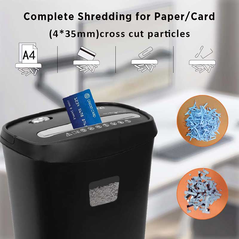 OS080C 8 Sheet Cross Cut Paper Shredder