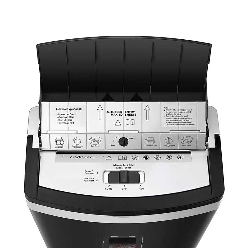 OA760MI Auto Feed 60 sheet Micro Cut Paper Shredder