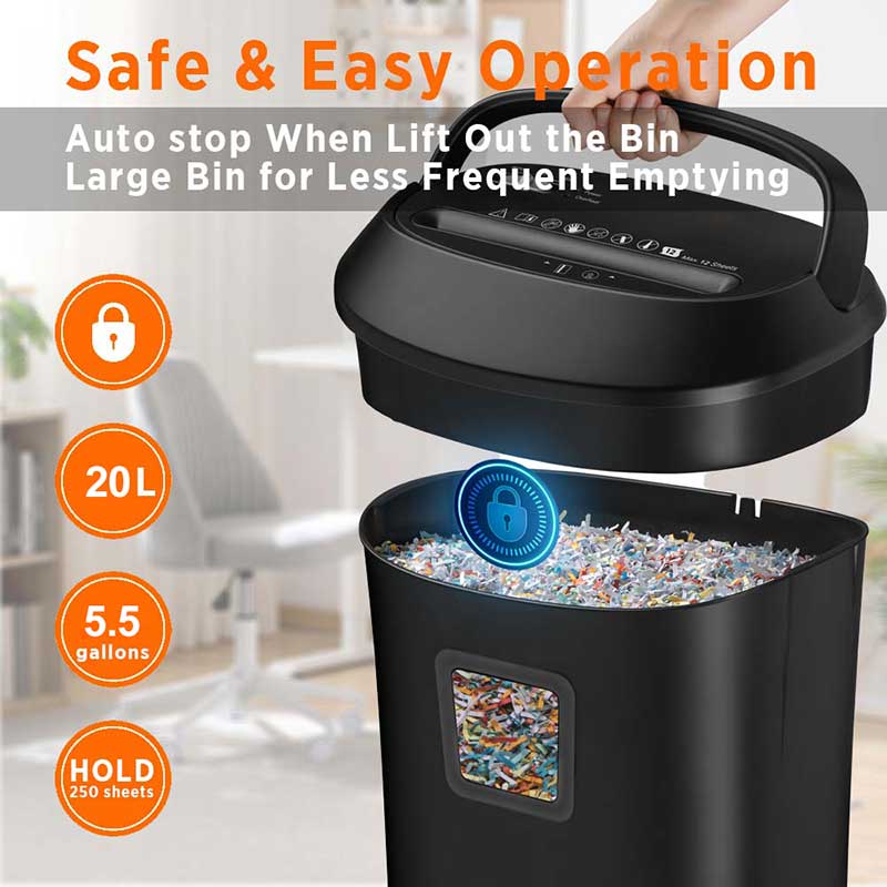 OS1001C 10 sheets cross cut shredder
