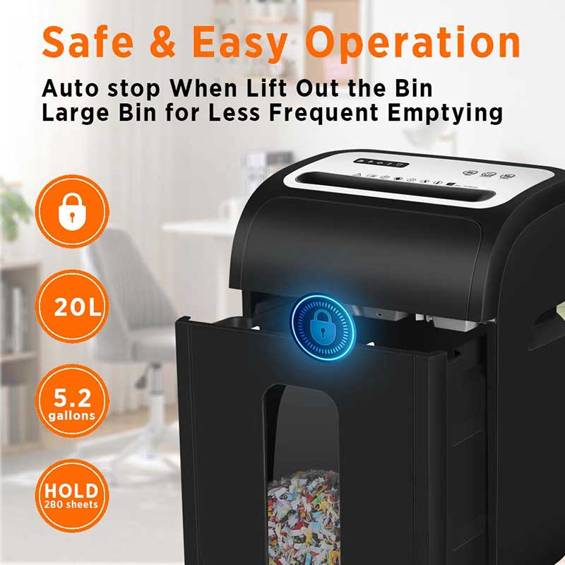 OS1501CI 15 sheets cross cut shredder