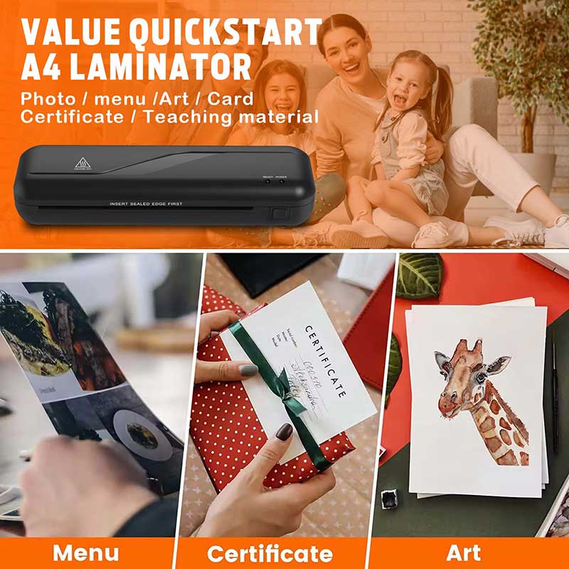 OL285NQ 2Min Warm-up A4 Hot Cold Laminator