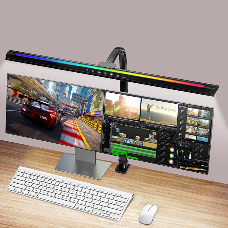 2-in-1 Desk Lamp with RGB Ambient Light