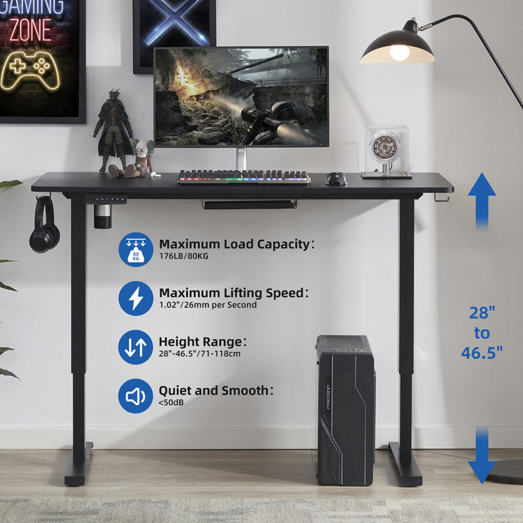 Ergonomic Work Height Adjustable Electric Stand Up Desk