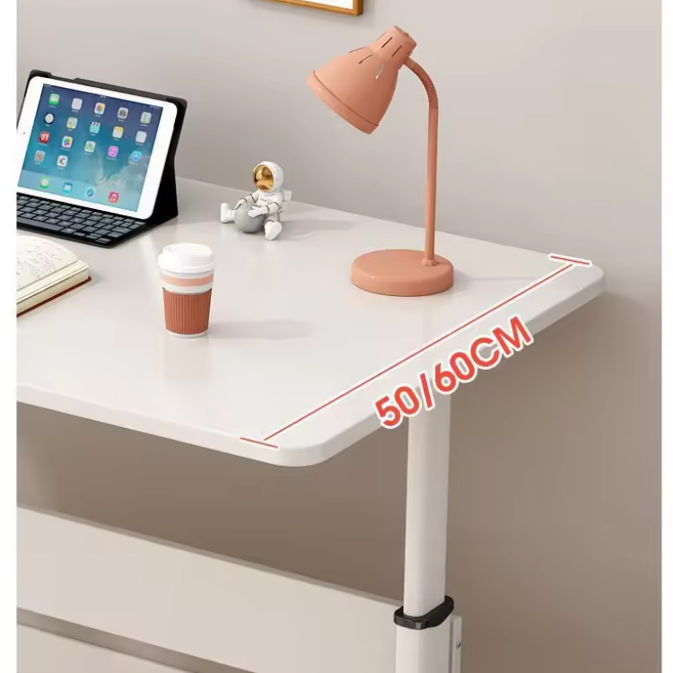 Black White Wooden Modern Office Furniture Manual Height Adjustable Hand Crank Standing Desk