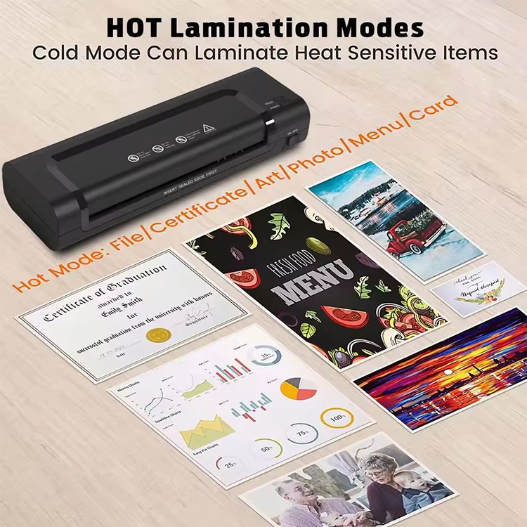 OL260 Hot Cold A4 Paper ID Card Laminator